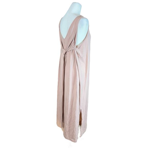 Cuyana Maxi Dress Women XL Rosy Pink Pima Cotton Stretch Flowy Minimal Neutral - Picture 6 of 10